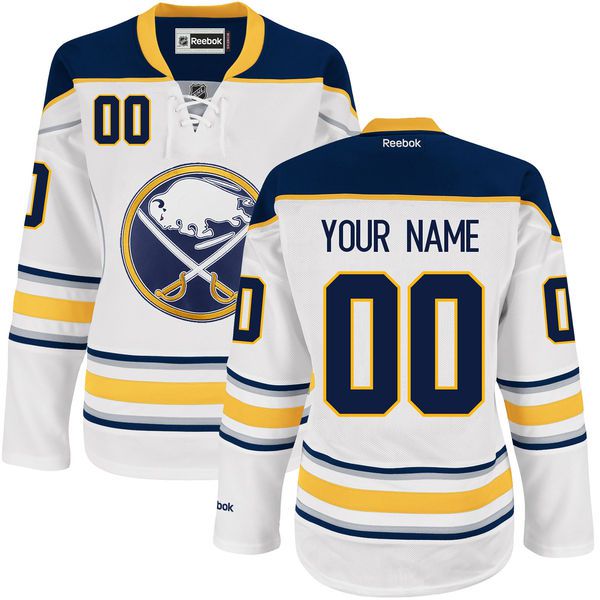 Reebok Buffalo Sabres Womens Premier Away NHL Jersey - White->customized nhl jersey->Custom Jersey